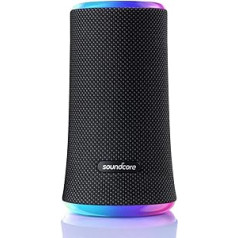 Anker Soundcore Flare 2 Bluetooth skaļrunis ar IPX7 ūdens aizsardzību 360° visaptveroša skaņa brīvā dabā, dārzā, pludmalē, brīvdienās, ar PartyCast, EQ regulēšanu un 12 stundu akumulatora darbības laiku