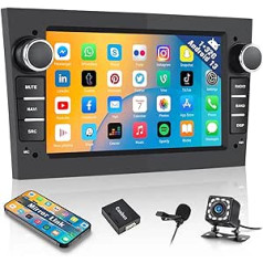 1+32G Android 13 auto radio priekš Opel Corsa Astra Antara Vectra Zafira Meriva Vivara Combo Signum ar spoguļa saiti, 7 collu ekrāns ar GPS Bluetooth FM WiFi SWC EQ Canbus + atpakaļgaitas kamera