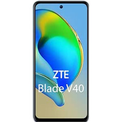 ZTE Smartphone Blade V40 (16,94 cm (6,67 collas) FHD+ displejs, 4G LTE, 4 GB RAM un 128 GB iekšējā atmiņa, 48 MP galvenā kamera un 8 MP priekšējā kamera, divas SIM kartes, Android 11), zils, 123401201023