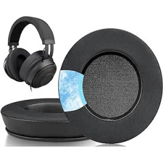 SOULWIT Cooling-Gel Profesionālie ausu spilventiņi Razer Kraken 2019/Tournament Edition/Ultimate/Kitty, Ausu spilventiņi priekš Nari/Essential/Ultimate, Blackshark V2 X, Kraken X/V3 X austiņas (melnas)