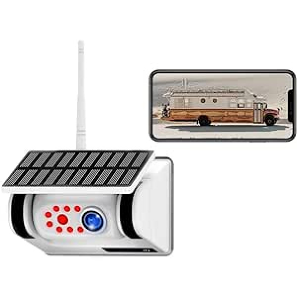 Saules WiFi magnētiskā kamera iPhone tālrunim, bezvadu rezerves kamera ar Auto-Kamera 1080P wasserdicht, RV rezerves kamera LKW-Anhänger Bus Camper Boot (weiß)