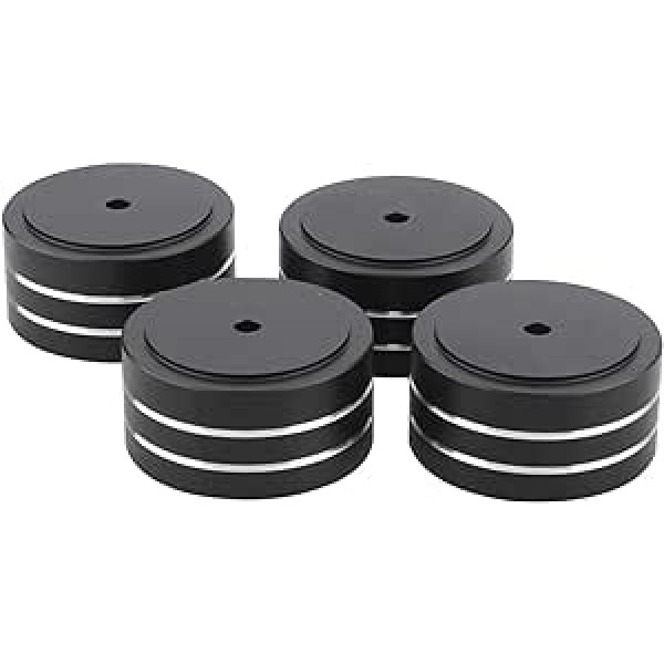 Skaļruņu izolācijas statīvs, 4 Pack 40x20mm Skaļruņu izolācijas statīvs Piederumi Alumīnija sakausējums HiFi Solid skaļruņiem Pastiprinātājs Instruments CD DVD atskaņotājs DAC