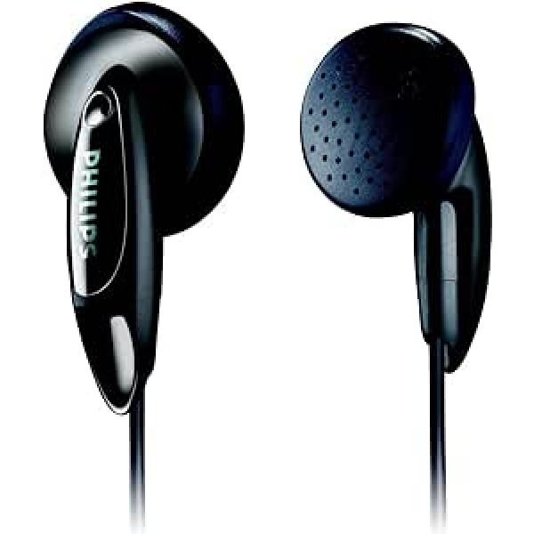 Philips SHE1350/00 In Ear Kopfhörer, Schwarz - 2018/2019 Modell