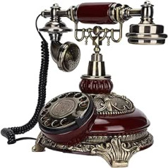 Dilwe retro antikvarinis telefonas, karališkasis telefonas senovinis stalinis telefonas Senamadiškas laidinis telefonas, tinkantis namų / biuro / kavinės / baro dekoravimui