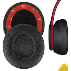 Geekria QuickFit Ersatz-Ohrpolster für Beats Solo 3 (A1796), Solo 3.0 Wireless On-Ear-Kopfhörer, Ohrpolster, Headset-Ohrpolster, Ohrmuscheln, Ersatzteile (schwarz)