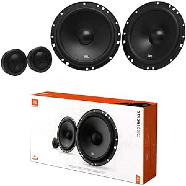 1 komplekts divvirzienu saderīgs ar JBL Stage1 601C 6,5 collas 165 mm 16,50 cm 40 vati RMS 200 vatu maks. ar 2 zemfrekvences skaļruņiem 2 augstfrekvences skaļruņiem 4 omu spl vienam pārim