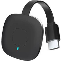 OBEST bezvadu WiFi displeja sargspraudnis, bezvadu HDMI sargspraudņa straumēšana iPhone/iPad/Android/iOS/Windows/Mac klēpjdatoram, datora uz televizoru/monitoru/projektoru (atbalsta Miracast, DLNA, Airplay)