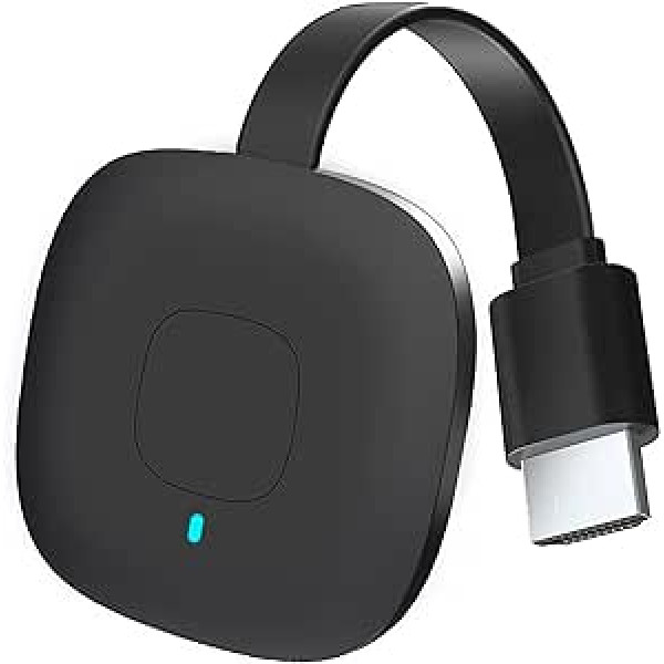 OBEST bezvadu WiFi displeja sargspraudnis, bezvadu HDMI sargspraudņa straumēšana iPhone/iPad/Android/iOS/Windows/Mac klēpjdatoram, datora uz televizoru/monitoru/projektoru (atbalsta Miracast, DLNA, Airplay)