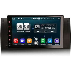 GONFEN 9 collu astoņu kodolu Android 11.0 automašīnas radio DSP 4G WiFi DVR OBD2 TPMS DVB-T2 USB Bluetooth CarPlay Android Car A2DP 4GB RAM + 64GB ROM DAB+ GPS navigācija priekš BMW 5 Series E39 X5 E53 M5