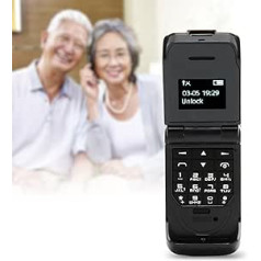 Atrakintas atverčiamas telefonas, 0,66 colio mažiausias mobilusis telefonas pasaulyje, 2G, paprastas naudoti atverčiamas telefonas senjorams, „Super Flip“ telefonas, mažas telefonas vyresniems vaikams