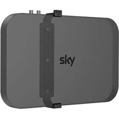 Sky Q sienas stiprinājums ar stiprinājumiem — Cozycase Sky Q Box kronšteins 1 TB/2 TB televizoram, ietaupa vietu un nezaudē signālu, melns