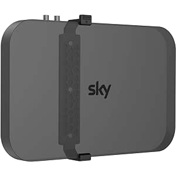 Sky Q sienas stiprinājums ar stiprinājumiem — Cozycase Sky Q Box kronšteins 1 TB/2 TB televizoram, ietaupa vietu un nezaudē signālu, melns