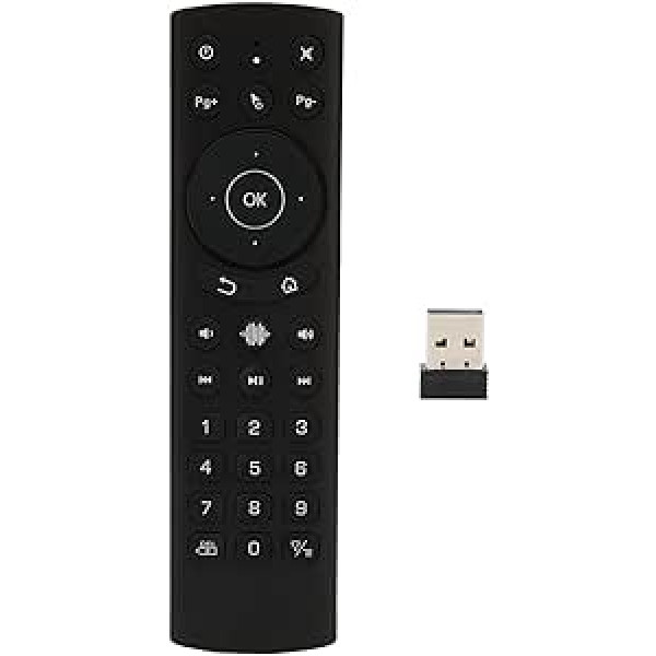 G20S Pro Voice Air Remote, IR Learning, USB Wireless Backlight Remote Keyboard with Gyroscope for TV Box, PC, Smart TV, Protector, HTPC, Etc(G20S PRO)