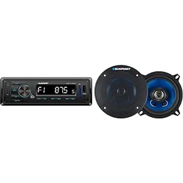 Blaupunkt BPA1119BT automašīnas radio 1 DIN Bluetooth USB melns un automašīnas skaļrunis BLAUPUNKT icx542 5.25 130mm 210W