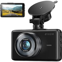 iZEEKER Dash Cam Car 1080P automašīnas kamera ar 3 collu LCD ekrānu, Dash Cam ar 170° platleņķi, 360° rotējošs piesūceknis, Super Night Vision, G-sensors, WDR, stāvvietas režīms, cilpas ierakstīšana