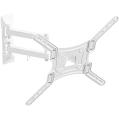 TV Furniture Direct King 3.26-55 inch Full Motion Multi Position TV Wall Mount Bracket - White