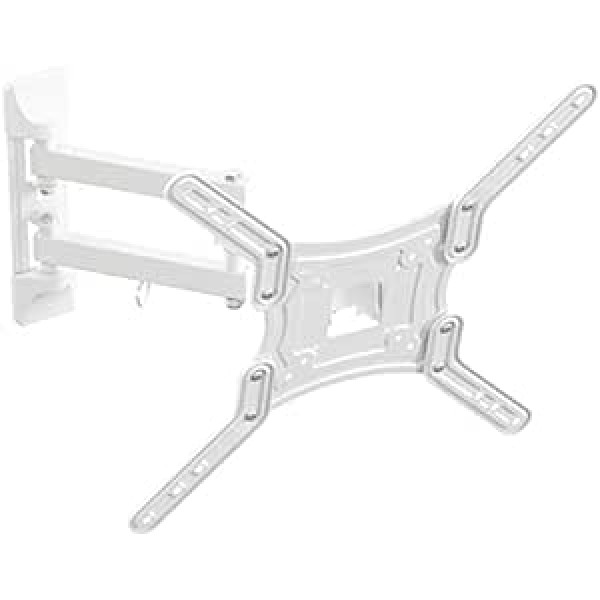 TV Furniture Direct King 3.26-55 inch Full Motion Multi Position TV Wall Mount Bracket - White