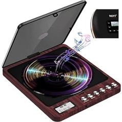 CCHKFEI Tragbarer CD Player mit LCD-Display, Kompakter Anti-Shock Anti-Scratch-Skip-Schutz Persönlicher Kleiner Musik-Player für Kinder und Erwachsene Unterstützt MP3, CD-R, CD-RW