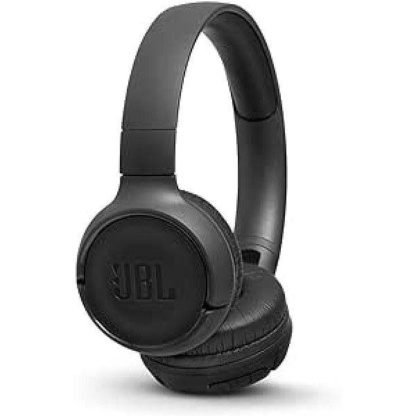 JBL Tune 500BT bezvadu austiņas, melns, austiņas un mikrofons, galvas stīpa, divi apļveida apvalki, 20-20 000 Hz, melns)