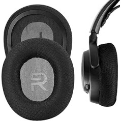 Geekria Comfort Replacement Mesh ausu spilventiņi SteelSeries Arctis Nova Pro Wired, Arctis Nova 1, Arctis Nova 3, Arctis Nova 7 austiņu ausu spilventiņi, ausu kausa vāciņš, remonta daļas (melnas)