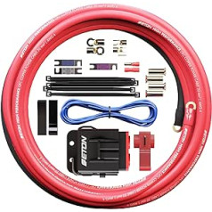 ETON PCC 10 - High Quality Power Connection Cable Set, 10 mm², Set for Installing Car Amplifiers and Active Subwoofers, Power Cable Kit with Fuses for Car HiFi Power Amplifiers