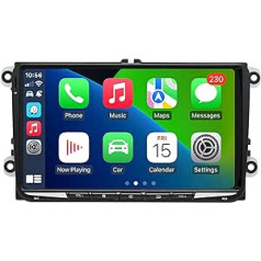 Roadanvi 9 collu viena DIN Android automašīnas radio priekš VW Universal Polo Golf Tiguan Touran Passat Skoda 2006-2015 Carplay Android Car Radio 4G + 64G WiFi AM/FM uztvērējs Dual USB GPS Navigation