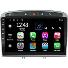 EZoneTronics Android 11 Car Radio stereo priekš Peugeot 308/408 2010-2016 9 collu skārienekrāna GPS navigācija Bluetooth USB 4G WiFi atbalsts Carplay un Android Car Player 2G RAM + 32G ROM