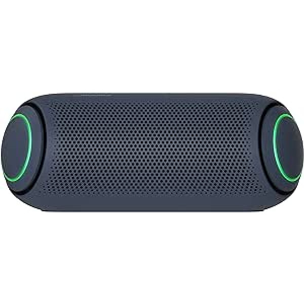 LG XBOOM Go PL5 portatīvais bezvadu Bluetooth skaļrunis ar akumulatora darbības laiku līdz 18 stundām, IPX5 ūdensizturīgs, ballītes Bluetooth skaļrunis, melns