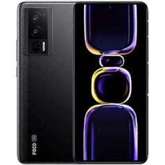 Xiaomi Poco F5 Pro 5G viedtālrunis 12GB + 256GB Snapdragon 8+ Gen 1 WQHD+ 2K 12bit 120hz AMOLED displejs 64MP kamera 5160mAh akumulators 67W uzlāde 30W bezvadu uzlāde (melns)