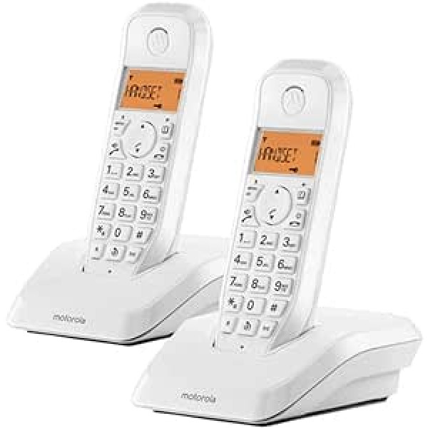 DECT MOTOROLA SERIE S12 DUO BLAN ALTA CALIDAD RESISTENTE DURADERO ALTA CALIDAD RESISTENTE DURADERO