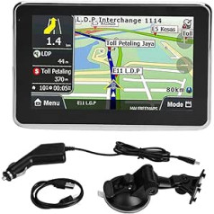 Keenso GPS navigācijas sistēma Universāls 5 collu skārienekrāns vieglajai kravas automašīnai 256MB 8GB MP3 FM Eiropas karte/dzīves karte/tiešsaistes satiksme/tiešs stāvvietas/vadītāja brīdinājumi/automātiskā balss