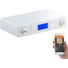 auvisio Kitchen Undermount Radio: Stereo FM Kitchen Under-Unit Radio with Bluetooth, Timer, Alarm Clock, LCD, PLL (Undermount Kitchen Radio, Undermount Kitchen Radios, Short Timer)