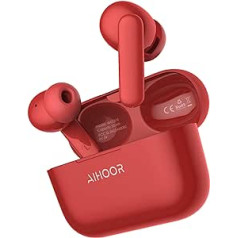 AIHOOR A2 bezvadu austiņas, ieskaujošas dziļa basa bezvadu austiņas iOS un Android tālruņiem, In-Ear Bluetooth 5.0 austiņas ar mikrofonu, 30 stundu atskaņošanas laiks, sporta ūdensizturīgs