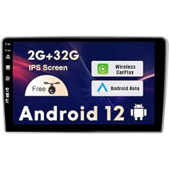 SXAUTO Android 12 IPS automašīnas radio, kas piemērots Toyota Avensis (2002-2008) - Iebūvēts Carplay/Android Car - Bezmaksas atpakaļgaitas kamera - 2G + 32G - Stūres vadība WiFi DAB Fast Boot 4G BT - 2 DIN 9