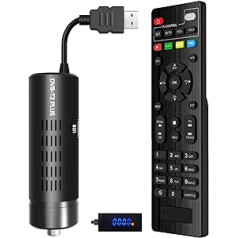 DVB-T2 digitālais virszemes dekodētājs HD 1080P H265 HEVC galvenais 10 bitu, atbalsta HDMI/projektora/USB WiFi/Dolby audio un multivides/PVR funkcijas [2 vienā tālvadības pults ar TV vadību]