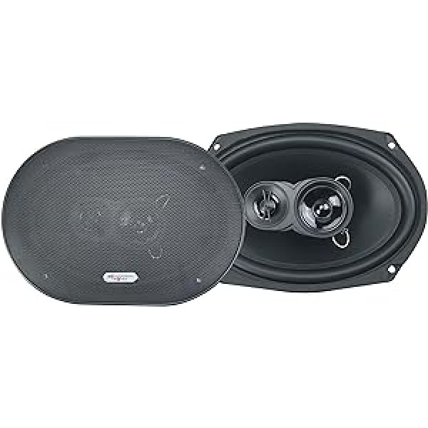 Excalibur X693 3 Wege Auto Lautsprecher 16 x 23 cm/6 x 9 500 W Paar Preis für viele Ford, Mazda vai FIAT Fahrzeuge, Schwarz