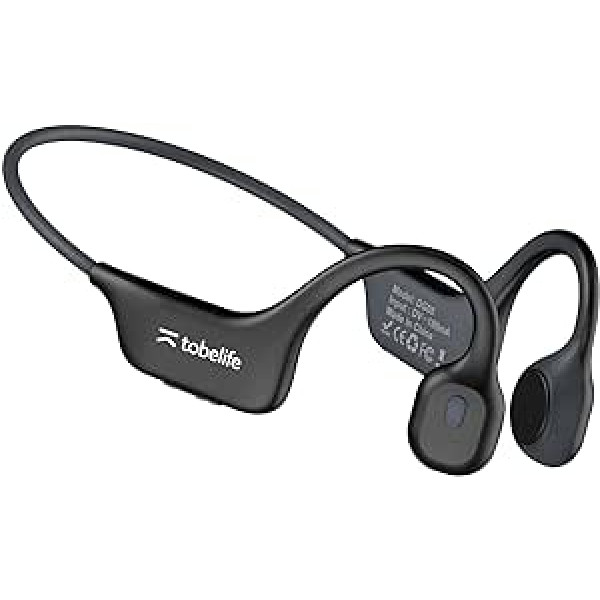 tobelife Bone Conduction austiņas Bluetooth Wireless, Open Ear Bluetooth Bone Conduction sporta austiņas ar iebūvētu mikrofonu, pret sviedriem izturīgas sporta austiņas skriešanai un treniņiem