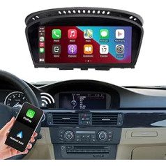 Bezvadu Carplay un Android automašīna, 2010.–2012. gada BMW 3.5 sērijas CIC sistēma E60/E63/E64/E90/E91/E92/E93, 8,8 collu Linux automašīnas stereo uztvērējs ar 1920 x 720 skārienekrāna automašīnas radio uztvērēju