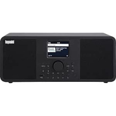 Imperial DABMAN i205 Stereo Speakers, DAB+/DAB/FM/Internet Radio, Spotify Connect, USB, WLAN), Colour: Black