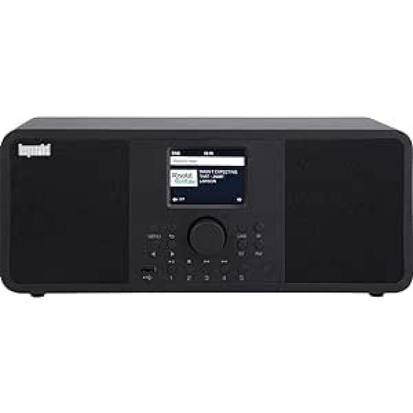 Imperial DABMAN i205 Stereo Speakers, DAB+/DAB/FM/Internet Radio, Spotify Connect, USB, WLAN), Colour: Black