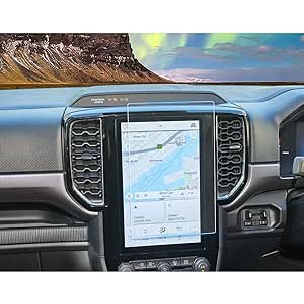 YEE PIN 2 Pieces 2023 Ranger Wildtrak, saderīgs ar Ford Ranger 2023 2024 nanofilmu navigācijas GPS ekrāna aizsargs Ranger Raptor 2023 plēve, kas aizsargā pret skrāpējumiem, caurspīdīga (10,1 collas)