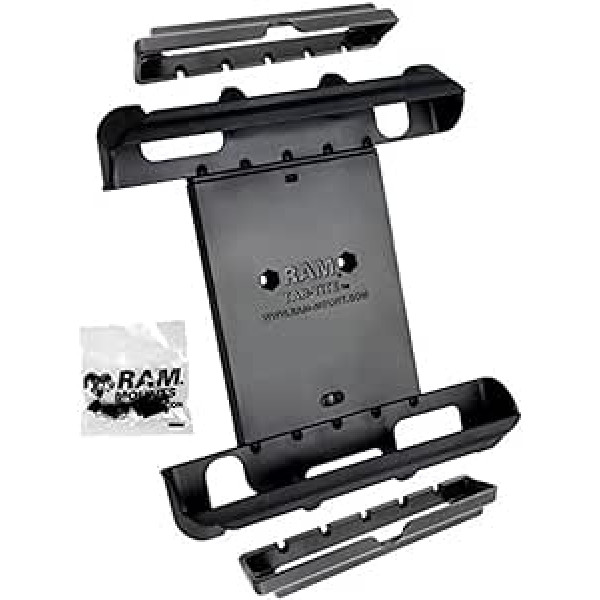 Ram Mount RAM-HOL-TAB-IPADU - planšetdators/UMPC, melns, pasīvs turētājs, kompozīts, Apple iPad Mini 4 Apple iPad Mini 3 Apple iPad Mini 2 Apple iPad Mini 1 Apple iPad 4 Apple iPad 3..., 8,3 collas