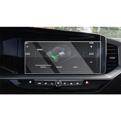 CDEFG saderīgs ar Opel Astra L Grandland Mokka B Mokka-e 2022-2024 Navigācijas ekrāna aizsargs 10 collu rūdīta stikla 9H pret skrāpējumiem izturīgs GPS caurspīdīgs ekrāna aizsargs automašīnas navigācijas plēve