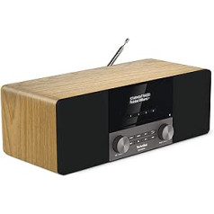 TechniSat DIGITRADIO 3 - Stereo DAB Radio, Compact System (DAB+, FM, CD Player, Bluetooth, USB, Headphone Jack, AUX Input, Radio Alarm Clock)