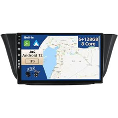 JOYX — [6G+128G] — Android 12 IPS automašīnas radio, kas piemērots Iveco Daily VI (2014-2021) — bezvadu CarPlay/Android Car/DSP — LED kamera un mikrofons — 9 collu 2 DIN — DAB stūres vadība, WiFi Fast Boat 360 kamera