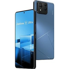 ASUS Zenfone 11 Ultra, ES oficiālais, Skyline Blue, 12 GB RAM, 256 GB atmiņa, Snapdragon 8 Gen 3, 6,78 collu AMOLED 144 Hz, 50 MP Gimbal kamera