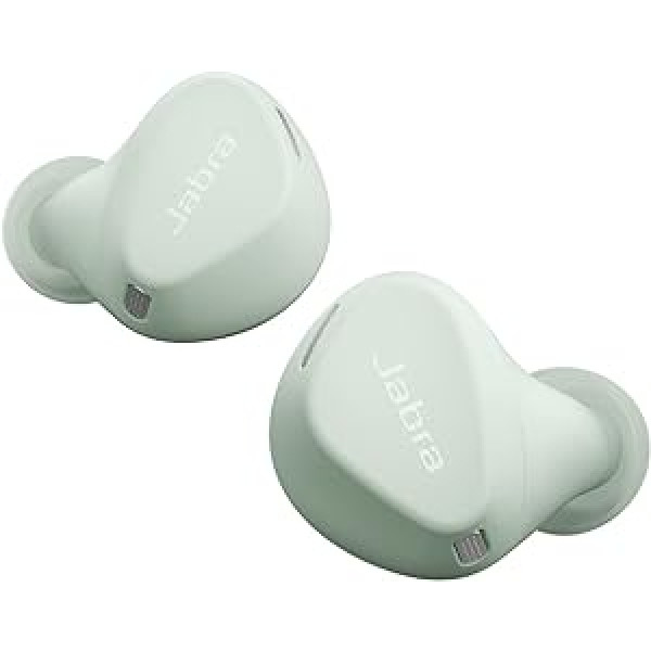 Jabra Elite 4 aktīvās ieliekamās Bluetooth austiņas — patiesas bezvadu austiņas ar drošu piegulšanu, 4 iebūvēti mikrofoni, aktīva trokšņu slāpēšanas funkcija un regulējama dzirdes funkcija — piparmētru zaļa