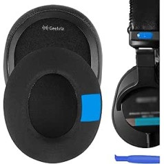 Geekria Comfort Cooling Gel rezerves ausu spilventiņi Sony MDR-7506, MDR-V6, MDR-V7, MDR-CD900ST austiņu austiņu polsterējumu maiņa