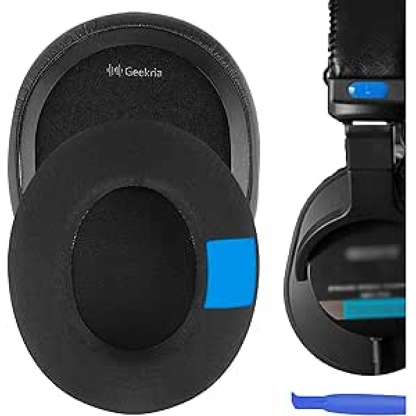 Geekria Comfort Cooling Gel rezerves ausu spilventiņi Sony MDR-7506, MDR-V6, MDR-V7, MDR-CD900ST austiņu austiņu polsterējumu maiņa