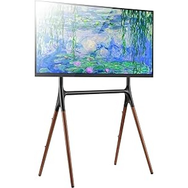 TECHLY 107241 TV grīdas statīvs LCD/LED/plazmas 49-70 collu molberts, tumšs valrieksts